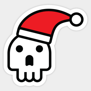 Santa Skull Sticker